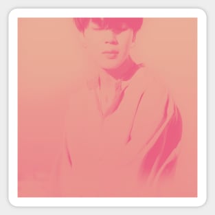 BTS Jimin peach gradient Sticker